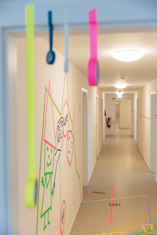 Facilitation mit Klebeband Online Coaching